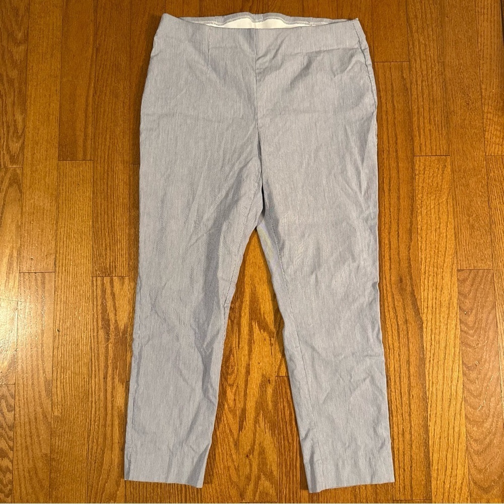 Chicos Light Gray Slim Fit Pants Women’s size L(14)